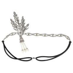 Discount Wilbers Karnaval B.V. Pandebånd Flapper Sølv Deluxe