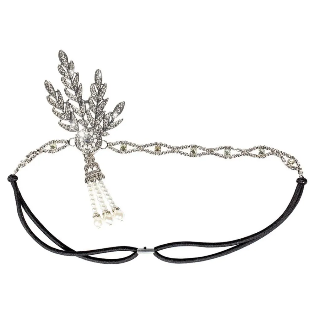 Discount Wilbers Karnaval B.V. Pandebånd Flapper Sølv Deluxe