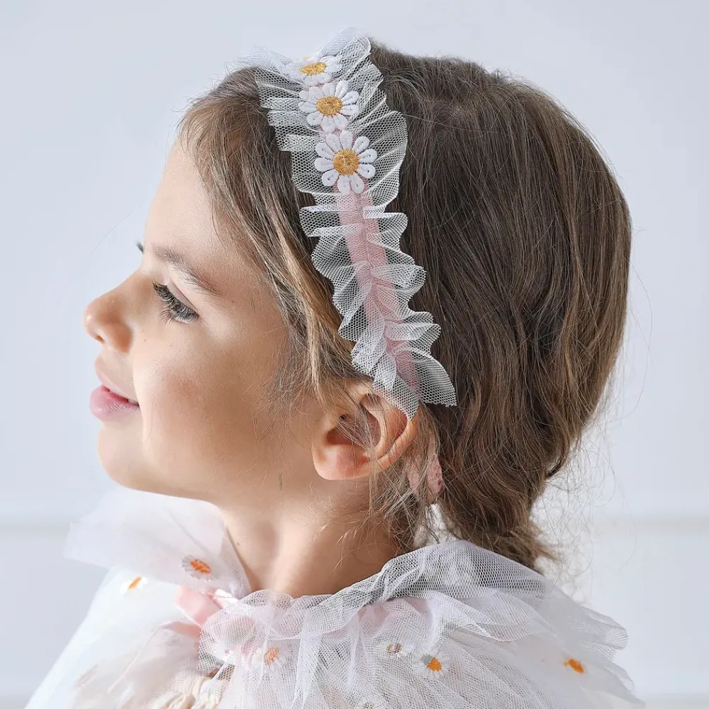 Sale Ginger Ray Ltd Pandebånd med Blomster & Tyl Børn