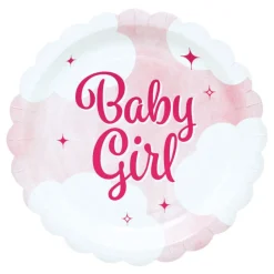 Globos Europe B.V. Papirasietter Baby Girl - Borddækning