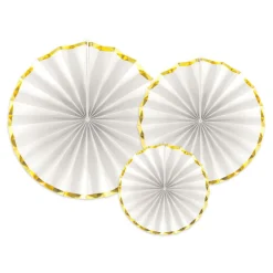 New PartyDeco sp. z o.o. Papirfjer Hvide/Guld
