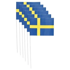 AB Alrik Hedlund Papirflag På Pinde Sverige - Hobby & Fritid|Flag