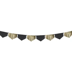 Discount PartyDeco sp. z o.o. Papirguirlande Sort/Guld