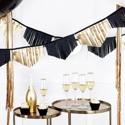 Discount PartyDeco sp. z o.o. Papirguirlande Sort/Guld