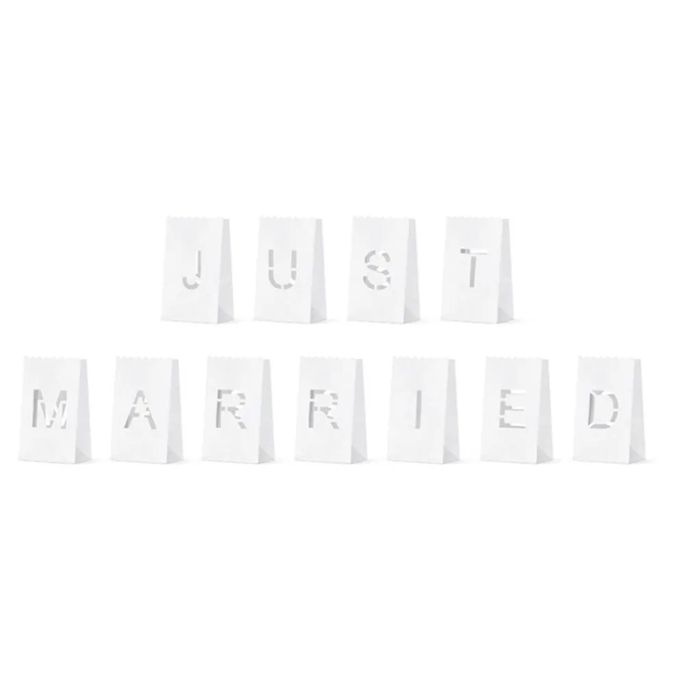 PartyDeco sp. z o.o. Papirlanterner Just Married - Oppyntning