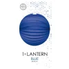 Globos Europe B.V. Papirlanterne Rund Blå - Oppyntning