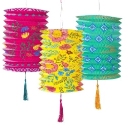 Talking Tables Ltd Papirlygter Boho Mix