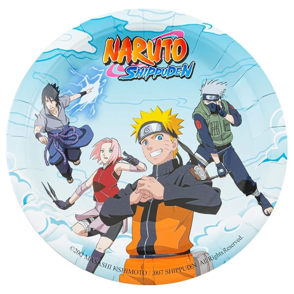Best CHAKS Papirstallerkener Naruto Shippuden