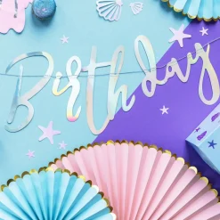 Clearance PartyDeco sp. z o.o. Papirvifter Lyserød/Guld Pastel