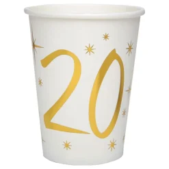 Santex Papkrus 20 Guld/Hvid - Borddækning