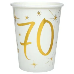 Santex Papkrus 70 Guld/Hvid