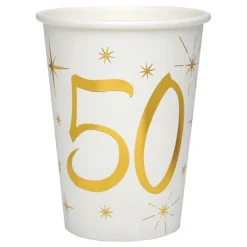 New Santex Papkrus 50 Guld/Hvid