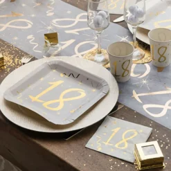 Santex Papkrus 18 Guld/Hvid
