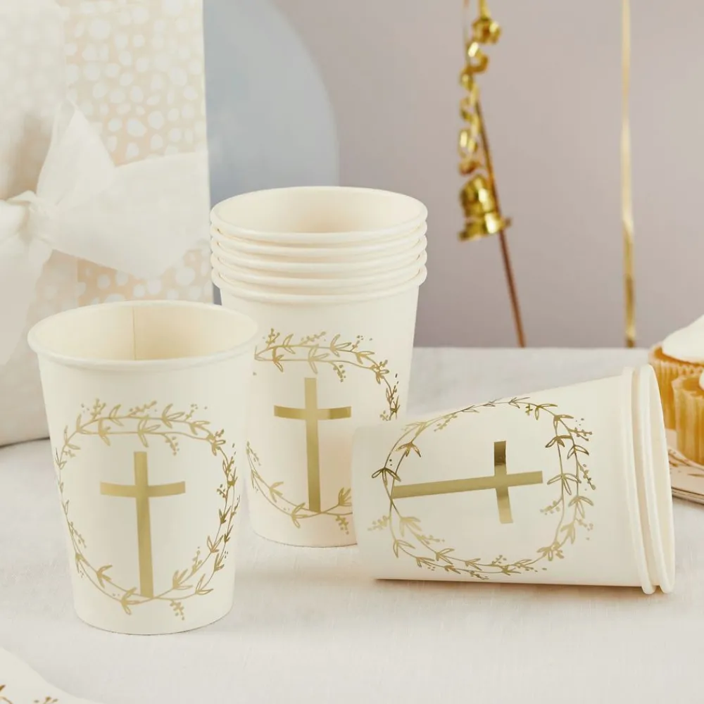 CG Global Products Ltd Papkrus Kors Guld - Borddækning