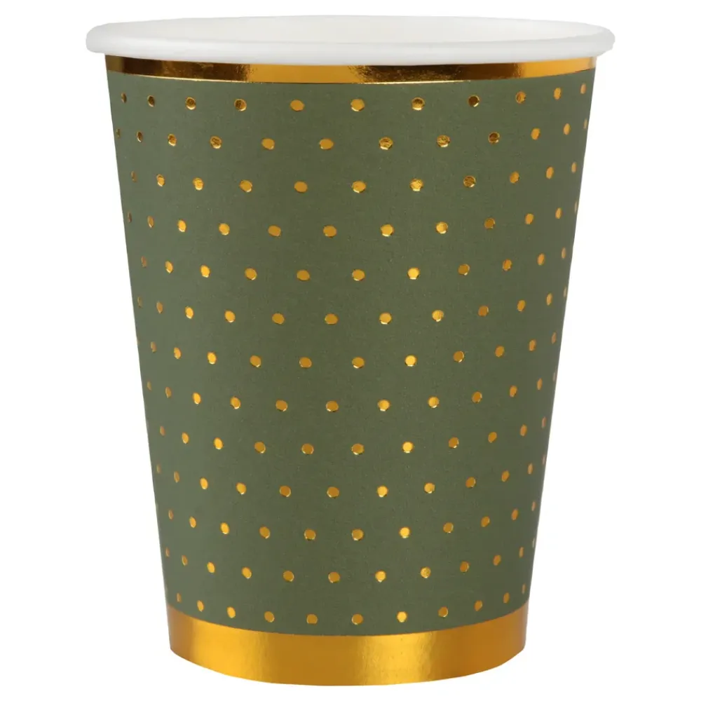 Online Santex Papkrus Prikkede Grøn/Guld