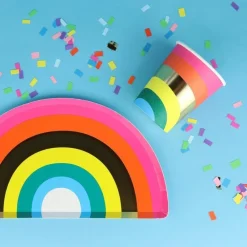 Talking Tables Ltd Papkrus Rainbow Happy Birthday - Borddækning