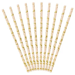 Clearance PartyDeco sp. z o.o. Papsugerør Lyserød/Guld Metallic
