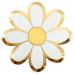 AB Alrik Hedlund Paptallerken Blomster Guldfolie - Borddækning