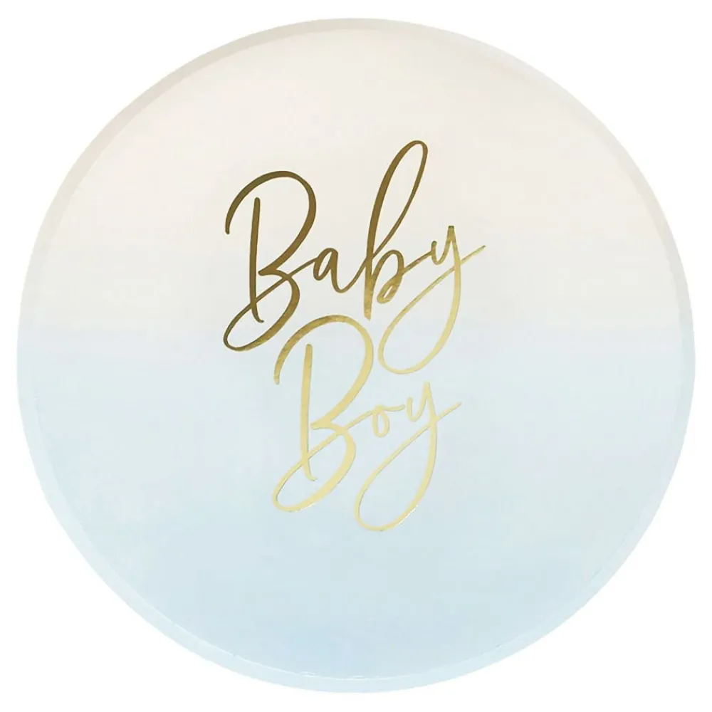 CG Global Products Ltd Paptallerkener Baby Boy Lyseblå