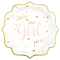 Santex Paptallerkener Baby Girl - Borddækning