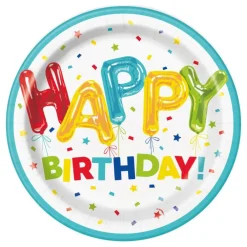 Hot Unique UK Inc t/as Unique Party Paptallerkener Balloner Happy Birthday