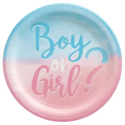 Reithmüller Europe GmbH Paptallerkener Boy or Girl Reveal - Borddækning