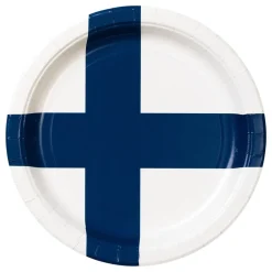 Design House 95 AB Paptallerkener Finland - Flag|Borddækning