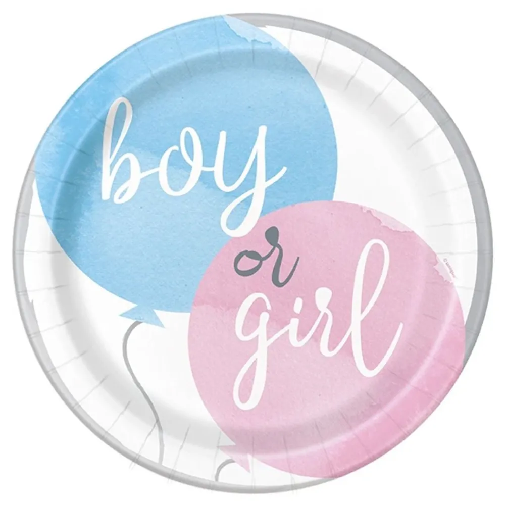 New Unique UK Inc t/as Unique Party Paptallerkener Gender Reveal Boy & Girl