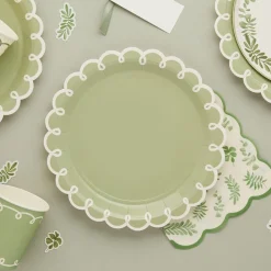 Clearance CG Global Products Ltd Paptallerkener Grønne Blade Botanic