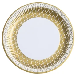 Talking Tables Ltd Paptallerkener Guld Ornament - Borddækning