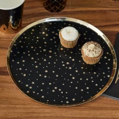 CG Global Products Ltd Paptallerkener Guld Stjerner Umrah - Borddækning