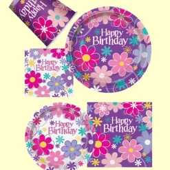 New Unique UK Inc t/as Unique Party Paptallerkener Happy Birthday Lilla
