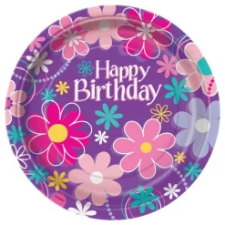 New Unique UK Inc t/as Unique Party Paptallerkener Happy Birthday Lilla