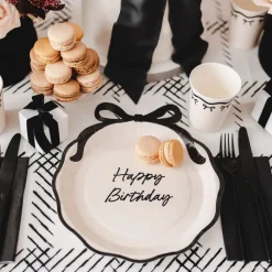 Clearance PartyDeco sp. z o.o. Paptallerkener Happy Birthday Roset