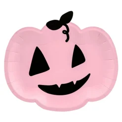 Sale PartyDeco sp. z o.o. Paptallerkener Lyserøde Græskar Halloween