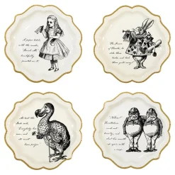 Outlet Talking Tables Ltd Paptallerkener Mad Hatter Alice Wonderland