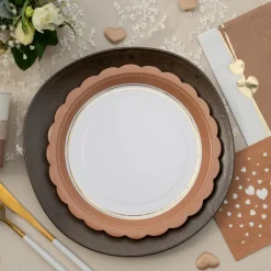 Santex Paptallerkener Mocha