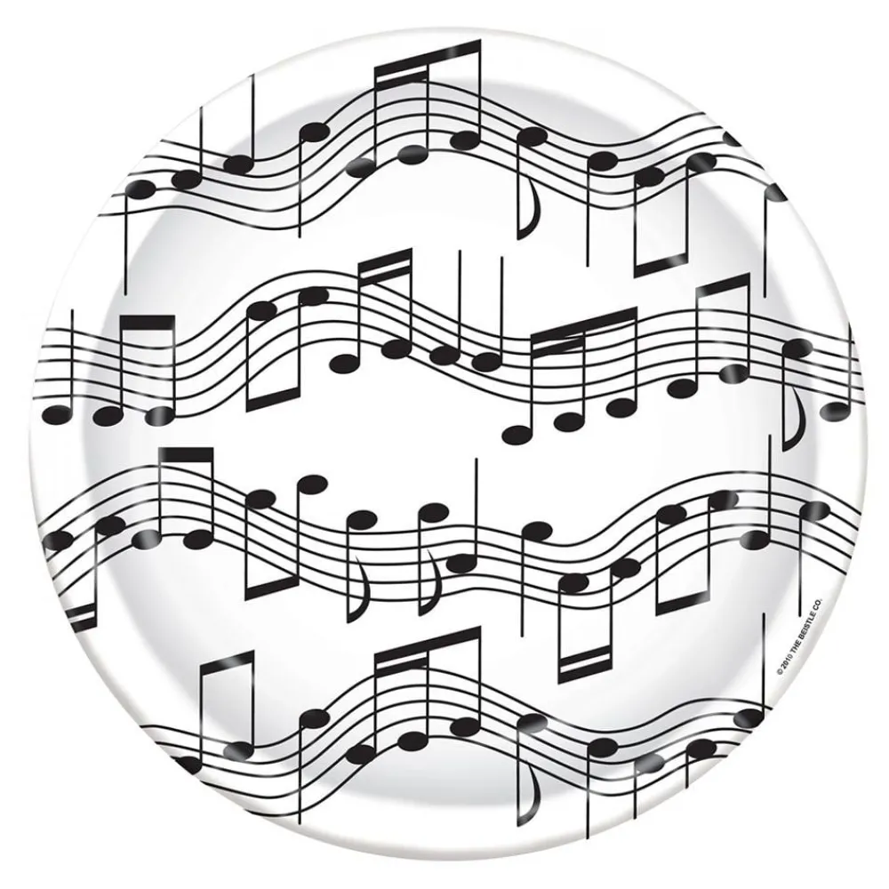 Three Sixty Degrees Ltd Paptallerkener Musik Noder - Kostumetema|Borddækning