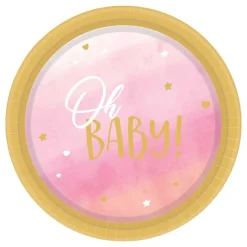 Reithmüller Europe GmbH Paptallerkener Oh Baby Girl - Borddækning