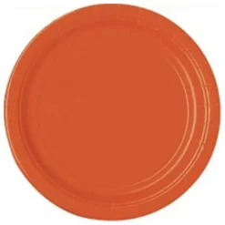 Unique UK Inc t/as Unique Party Paptallerkener Orange - Oppyntning|Borddækning