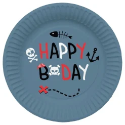 Outlet Folat B.V. Paptallerkener Pirat Happy Birthday