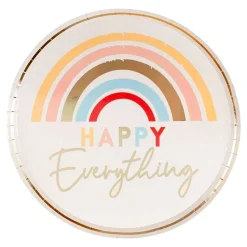 Ginger Ray Ltd Paptallerkener Regnbue Happy Everything - Borddækning