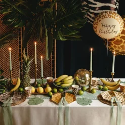 PartyDeco sp. z o.o. Paptallerkener Safari Dyremønster - Borddækning