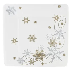 Hot AB Alrik Hedlund Paptallerkener Snowflakes Guld/Sølv