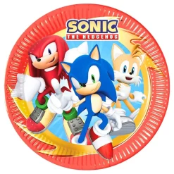 Hisab/Joker Company AB Paptallerkener Sonic the Hedgehog - Merchandise|Borddækning