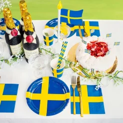 Design House 95 AB Paptallerkener Sverige - Flag|Borddækning