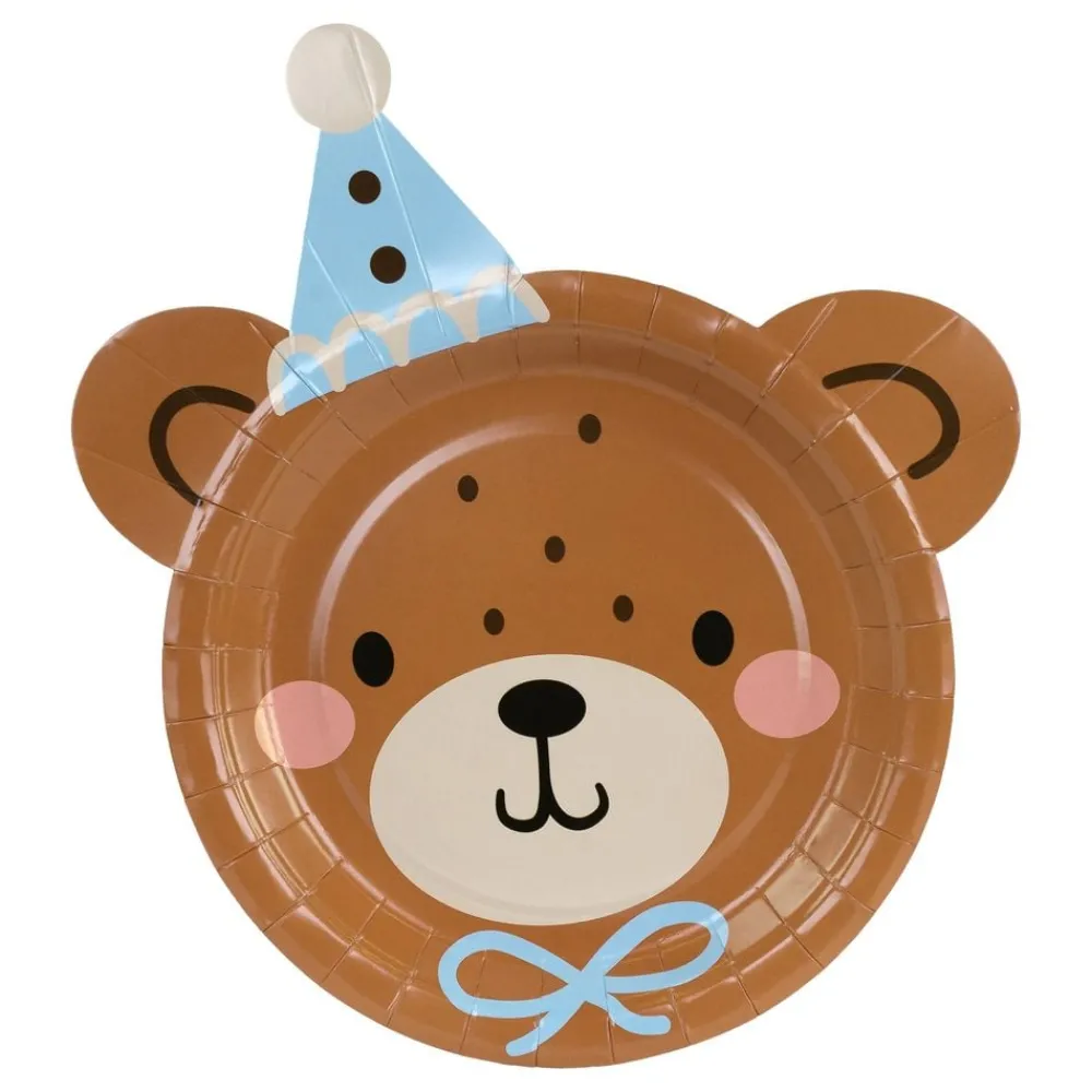 PartyDeco sp. z o.o. Paptallerkener Teddybjørn - Borddækning