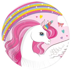 Globos Europe B.V. Paptallerkener Unicorn - Borddækning