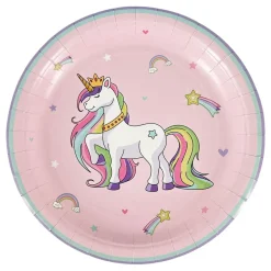 Design House 95 AB Paptallerkener Unicorns & Rainbows - Borddækning