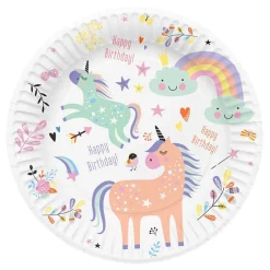Folat B.V. Paptallerkener Unicorns & Rainbows - Borddækning